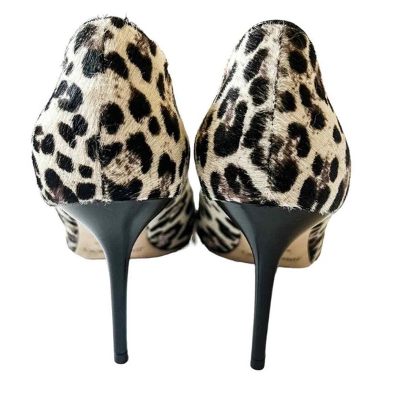 SOLD !!!! Jimmy Choo Leopard Print Pony Hair Chain Pumps Heels size 38 - Picture 6 of 12